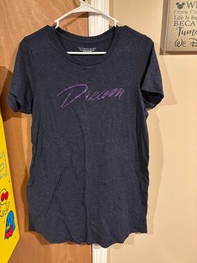 Victoria's Secret long sleep shirt with Purple Glitter 'Dream' Script